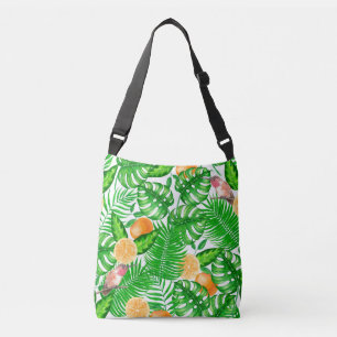 Bolso Cruzado Patrón tropical, colibríes II
