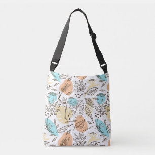 Bolso Cruzado Patrón tropical de verano dibujado a mano