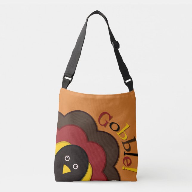 Bolso Cruzado Pavo de ocultación de la acción de gracias (Anverso)