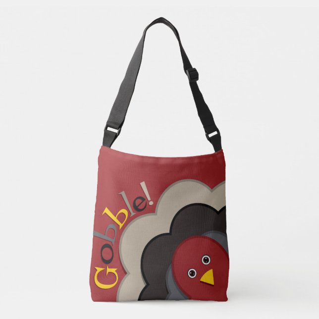 Bolso Cruzado Pavo de ocultación de la acción de gracias (Anverso)