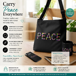 Bolso Cruzado Paz Interior, Paz Circundante | Inspirador