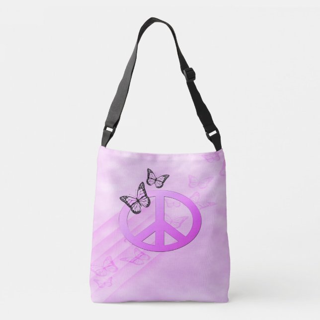 Bolso Cruzado Paz rosa (Reverso)