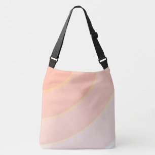 Bolso Cruzado peach Circular Swirls sombrío