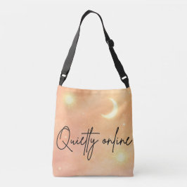 Bolso Cruzado Peach haze and cloud cream AI art 