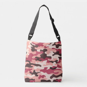 Bolso Cruzado Peach Urban Camo Pink Brown Ruby Red