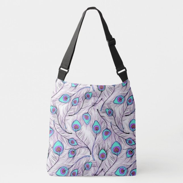 Bolso Cruzado Peacock Feathers (Anverso)