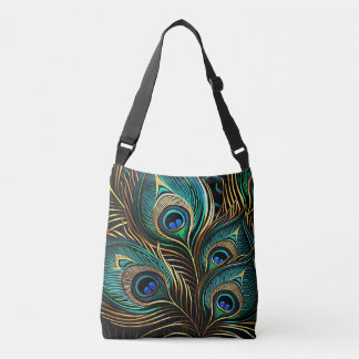 Bolso Cruzado Peacock Feathers