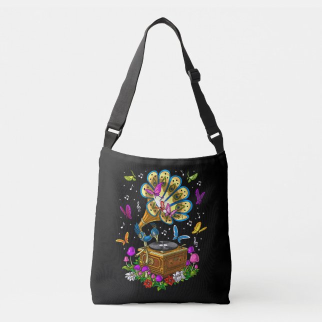 Bolso Cruzado Peacock Gramofón (Anverso)