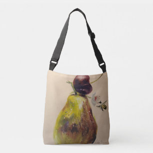 Bolso Cruzado Pear y Tote de abeja floridos