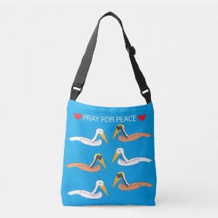 Bolso Cruzado Pelícanos Rezando por la Paz