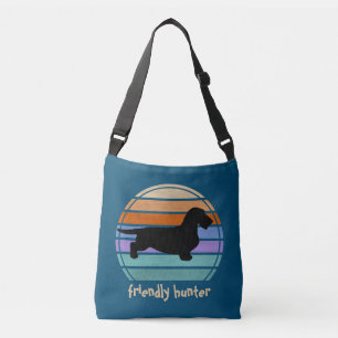 Bolso Cruzado Pelo duro de Dachshund - Silhouette 1