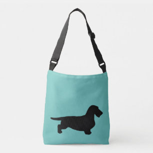 Bolso Cruzado Pelo duro de Dachshund - Silhouette 1