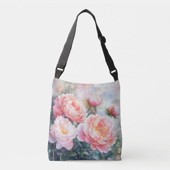 Bolso Cruzado Peonies (Anverso)