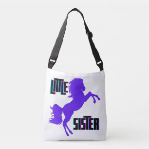 Bolso Cruzado Pequeña Hermana Poni Púrpura