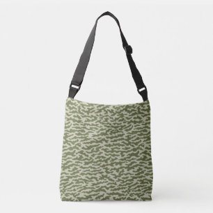 Bolso Cruzado Pequeño camuflaje de moro verde de camo verde