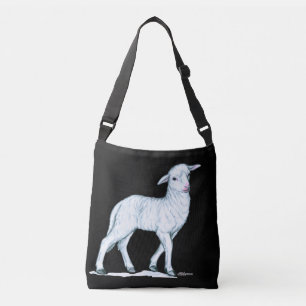 Bolso Cruzado Pequeño cordero blanco
