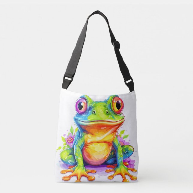 Bolso Cruzado Pequeño Froggie de color (Anverso)