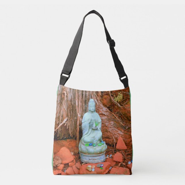 Bolso Cruzado pequeño jardín buddha (Anverso)