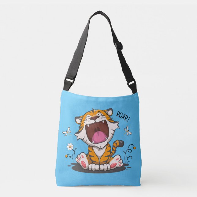 Bolso Cruzado "Pequeño tigre ruidoso" (Anverso)