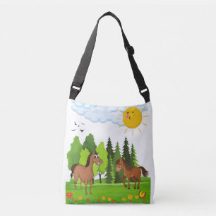 Bolso Cruzado Pequeños caballos de diseño para niños