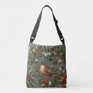 Bolso Cruzado Perdiz en un árbol de pera