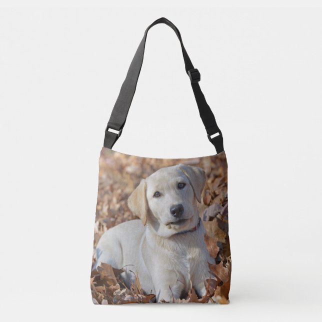Bolso Cruzado Perrito amarillo del labrador retriever (Anverso)