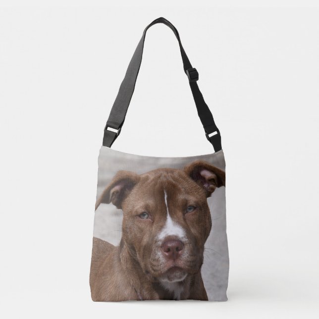 Bolso Cruzado Perrito joven del pitbull (Anverso)