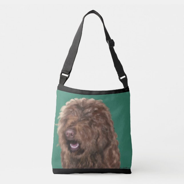 Bolso Cruzado Perro Barbet (Anverso)