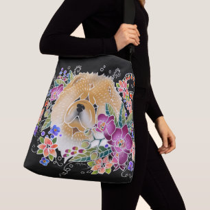Bolso Cruzado PERRO CHINO de la DANZA del JARDÍN - diseñador