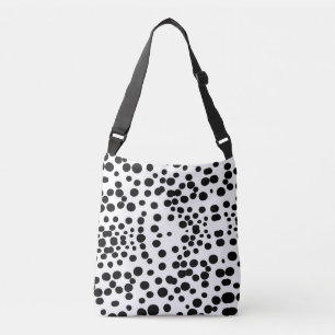 Bolso Cruzado Perro dálmata de vaca de fondo blanco