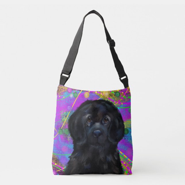 Bolso Cruzado Perro de Terranova (Anverso)
