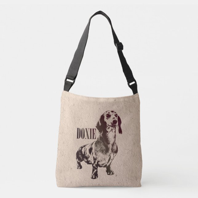 Bolso Cruzado Perro del Dachshund - Doxie (Anverso)