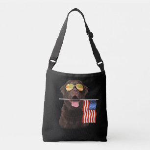 Bolso Cruzado Perro Lover  Chocolate Labrador Estados Unidos Ban