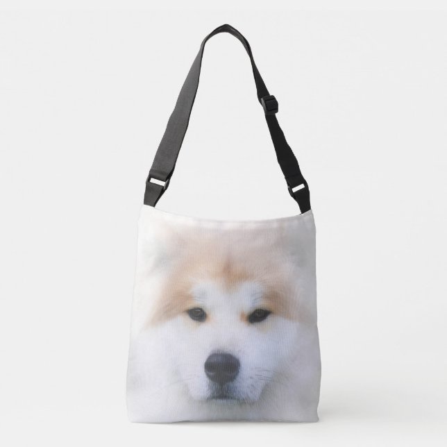 BOLSO CRUZADO PERRO SAMOYED "REY DE LA NIEVE" (Anverso)