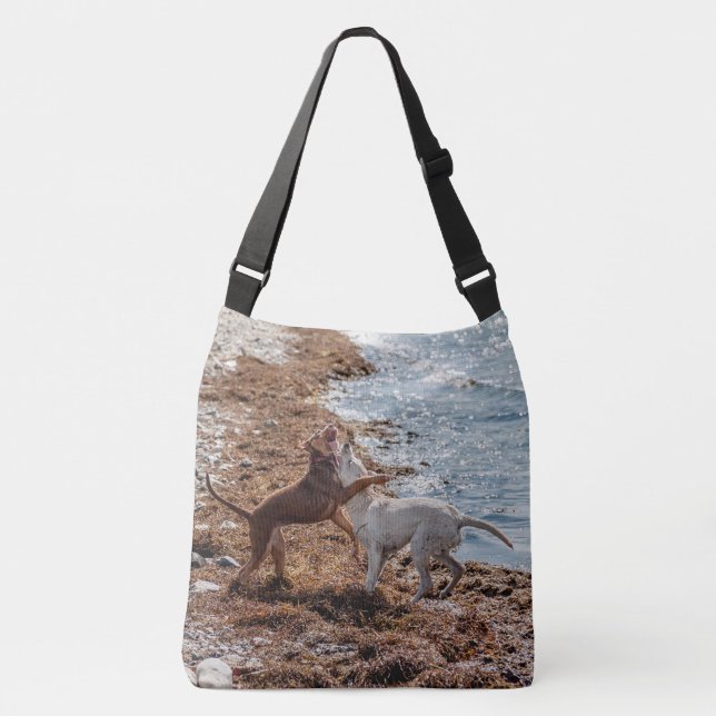 Bolso Cruzado Perros en la playa (Anverso)