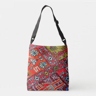 Bolso Cruzado Persa Oriental, Patrón Turco, Alfombra
