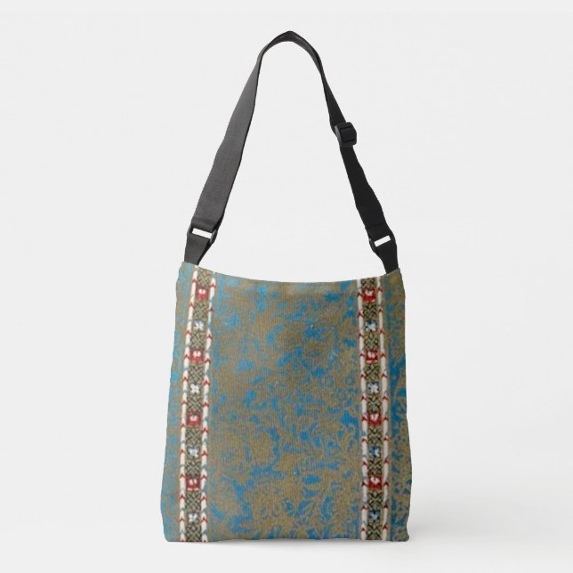 Bolso Cruzado Persa Oriental Rug Luxury Green & Gold Runner (Anverso)