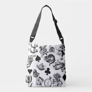 Bolso Cruzado Personajes clásicos de Alicia en el país de las ma