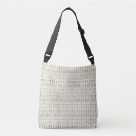 Bolso Cruzado Personalizable de mosaicos de Mahjong