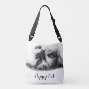 Bolso Cruzado Personalizable elegante de Gato Feliz