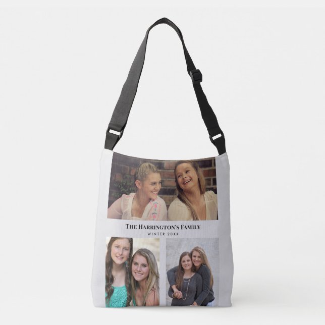 Bolso Cruzado Personalizado 3 Secciones Fotos de la familia Marc (Anverso)