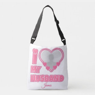 Bolso Cruzado Personalizado Amo a Mi Marido - Añadir foto y nomb