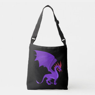 Bolso Cruzado Personalizado de dragón morado