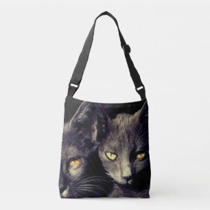 Bolso Cruzado Personalizado de la foto de los gatos todo encima