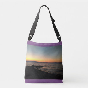 Bolso Cruzado Personalizado de la puesta del sol todo encima -
