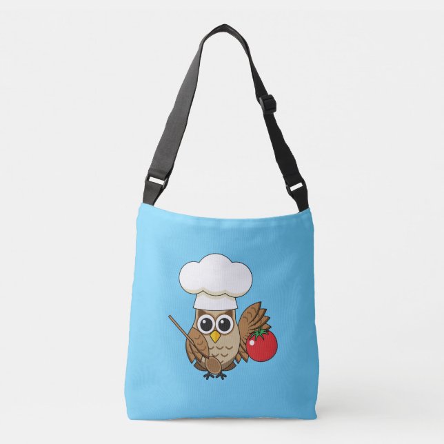 Bolso Cruzado Personalizado de Lechuza Cocina (Anverso)