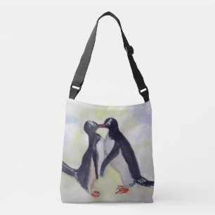 Bolso Cruzado Personalizado de los pingüinos todo encima -