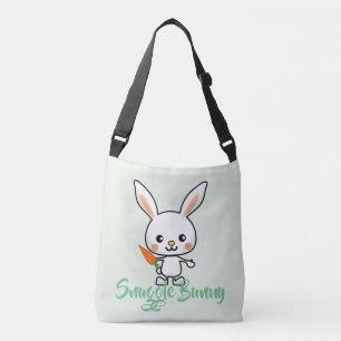 Bolso Cruzado Personalizado de Snuggle Bunny Kawaii