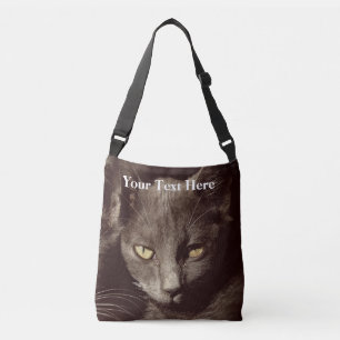 Bolso Cruzado Personalizado del gato todo encima - imprima la
