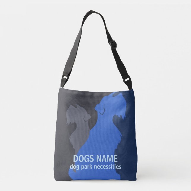Bolso Cruzado Personalizado del perro DIY del Schnauzer (Reverso)